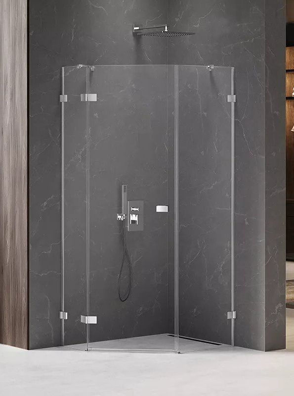 New Trendy Avexa Kabina Asymetryczna L 100x80x200 Czyste 6 mm Active Shield (EXK-3892)